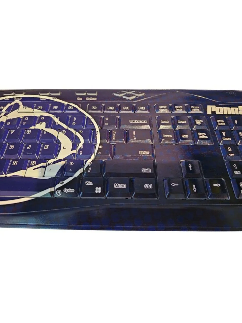Penn State Wireless Keyboard Keyscaper 510w Custom Printed Full Size QWERTY